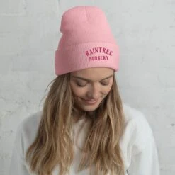 Ribbed Beanie In Pink